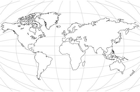 World Map Image Outline