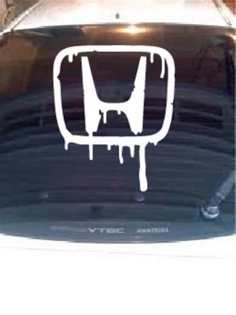 Honda Bleeding Logo Rear Window Decal 24″ | Custom Made In the USA | Fast Shipping