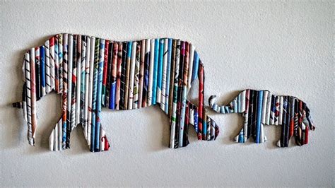 DIY Handmade Wall Decor using Cardboard, Home Decor Wall Art |Elephant ...