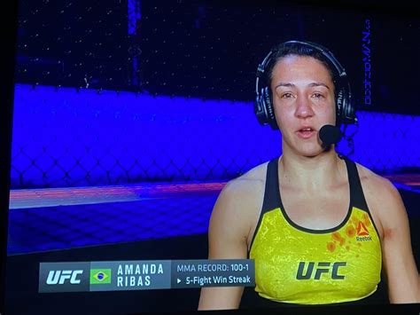 The new goat. Amanda Ribas, MMA record improves to 100-1... : r/ufc