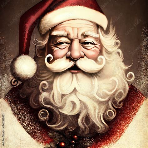 vintage santa claus Stock Illustration | Adobe Stock