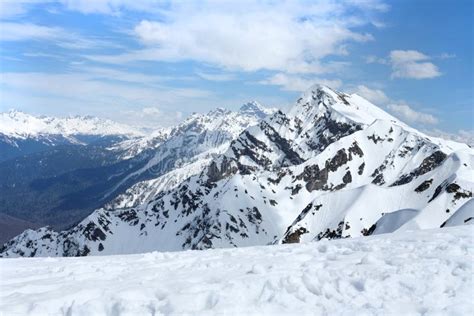 Snowy Mountains Beautiful View Background. Stock Photo - Image of outdoors, cold: 114705936