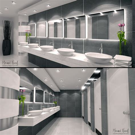 bathroom layout commercial - Commercial Bathroom Design & Trends Modern Public Restroom Ideas ...