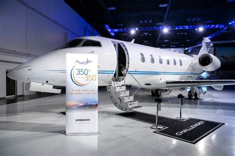 Bombardier Challenger 350 Aircraft Reaches Milestone 350th Delivery ...