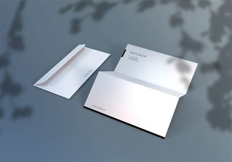 Premium PSD | Monarch envelope and letterhead mockup design