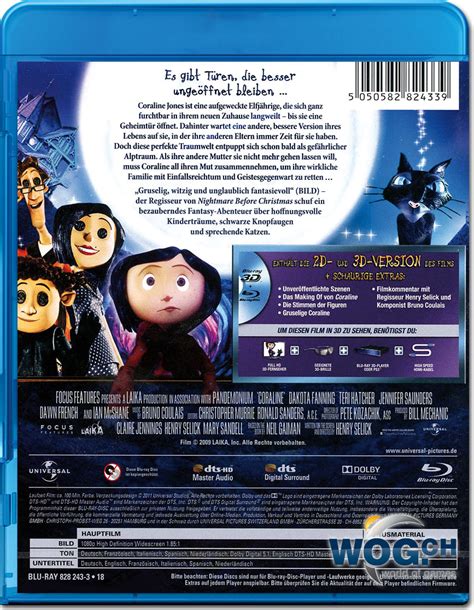 Coraline Blu-ray 3D [Blu-ray 3D Filme] • World of Games