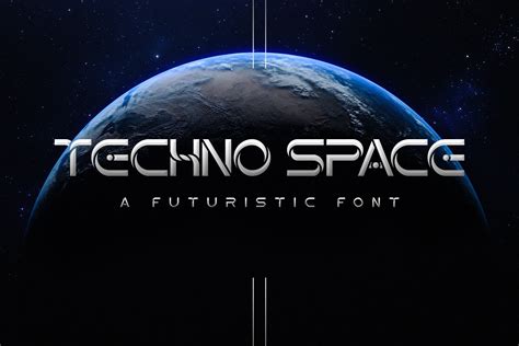 Techno Space Futuristic Font By peterdraw | TheHungryJPEG.com