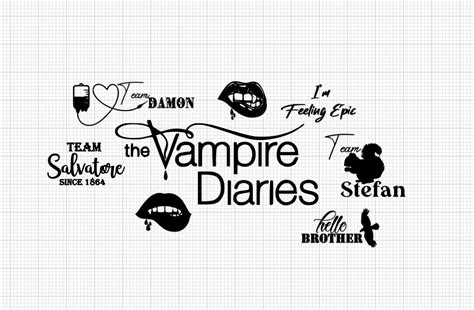 The Vampire Diaries SVG Bundle - Etsy Hong Kong