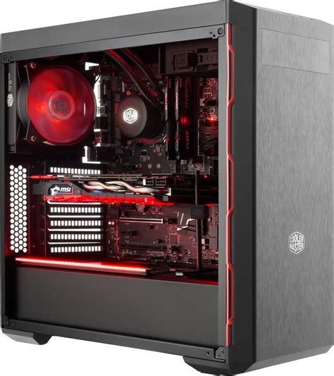 Cooler Master MasterBox MB600L ATX Mid Tower Computer Case (Red , w/ODD) | MCB-B600L-KA5N-S00 ...