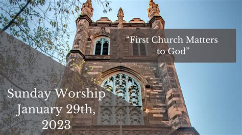 Sermon: “First Church Matters to God” - The First Presbyterian Church in the City of New York