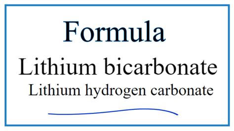 How To Write The Formula For Hydrogen Carbonate, 50% OFF