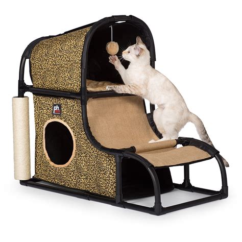 Prevue Pet Products 27" Catville Loft Cat Furniture, Leopard - Walmart.com - Walmart.com