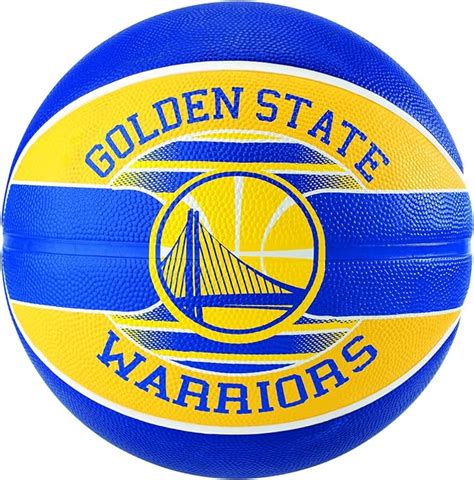 Spalding 83515CA Golden State Warriors Rubber Basketball, Blue, 29.5 ...