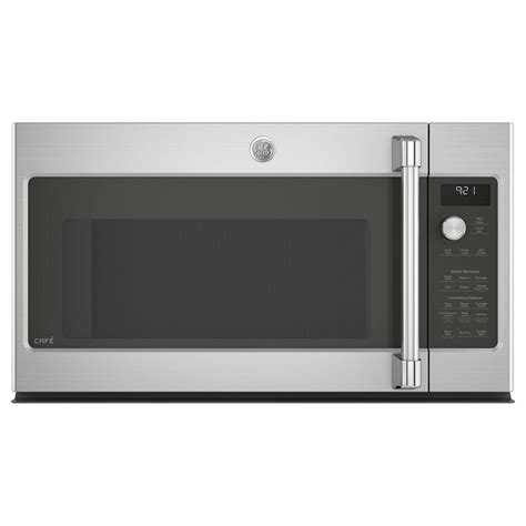 GE Cafe 2.1 Cu. Ft. Over the Range Microwave in Stainless Steel-CVM9215SLSS - The Home Depot