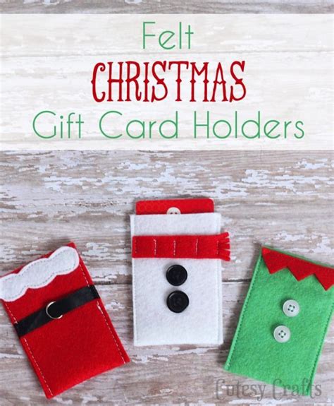 Felt Christmas Gift Card Holders - Cutesy Crafts