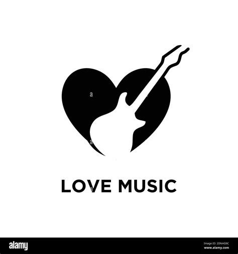 Love music logo template design illustration Stock Vector Image & Art ...