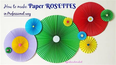 Paper rosettes , How to Make Paper Rosettes , diy wall hanging, party ...