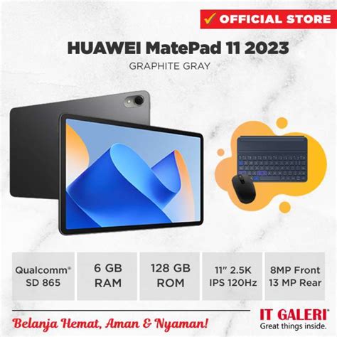 Jual Huawei Matepad 11 Tablet [6+128gb] + Huawei Accessories (smart Keyboard/m-pencil) | 120hz ...