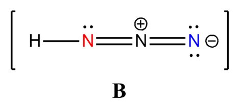 Draw three resonance structures for hydrazoic acid $\left(\m | Quizlet