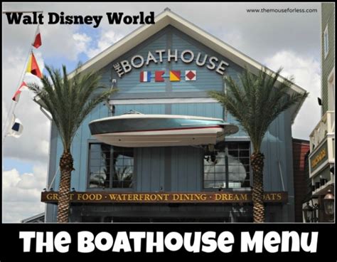 The BOATHOUSE Menu | Disney Springs at Walt Disney World