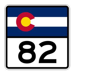 Colorado State Highway 82 Sticker Decal R1823 Highway Sign | eBay