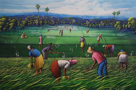 Rice Field Painting at PaintingValley.com | Explore collection of Rice ...