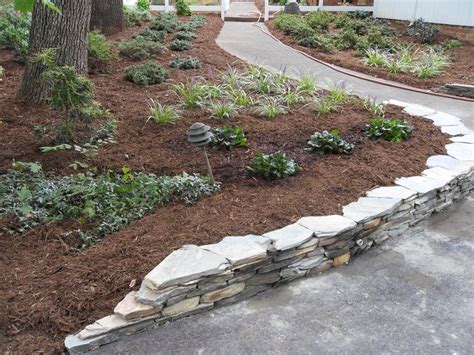 slate edging | Front yard landscaping, Front yard, Landscaping with rocks