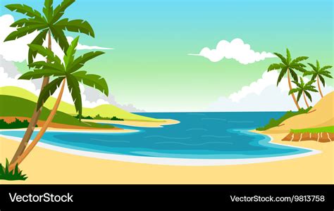 Beach background for you design Royalty Free Vector Image