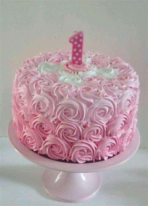 Order Pink 1st Birthday Cake Baby Girl | YummyCake