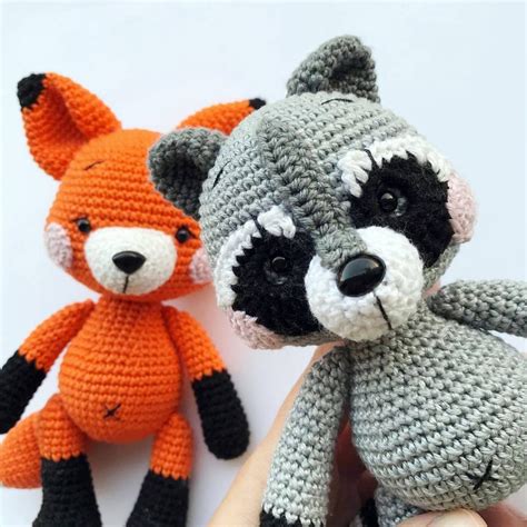 Crochet Plush Raccoon Free English Pattern – Free Amigurumi