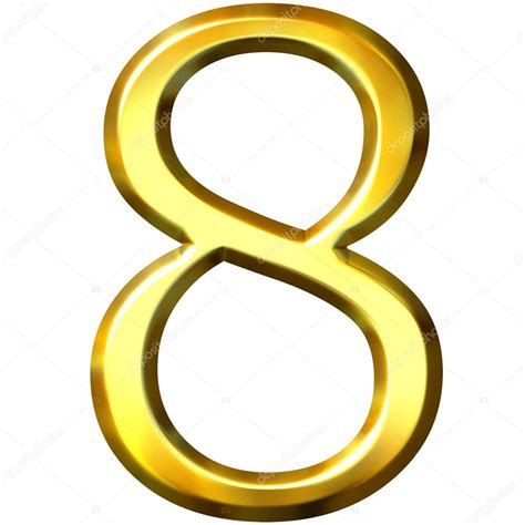 3d golden number 8 — Stock Photo © georgios #1394897