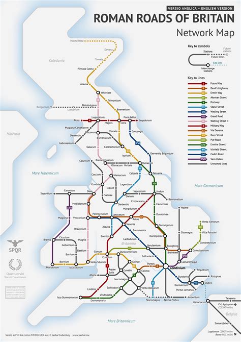 Roman Roads In Britain Maps