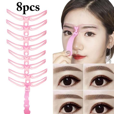 Kapmore Eyebrow Shaping Stencil Kit for Women, 8 Pcs - Walmart.com | Eyebrow grooming, Eyebrow ...