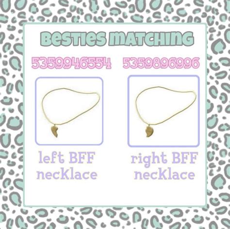 not mine :) | Bff necklaces, Roblox codes, Roblox roblox