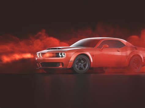 1152x864 Red Dodge Challenger Demon SRT Wallpaper,1152x864 Resolution ...