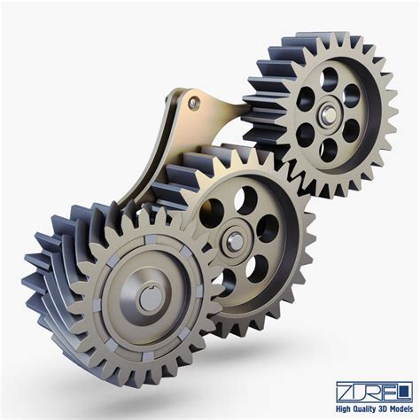 gear mechanism v 5 3d model