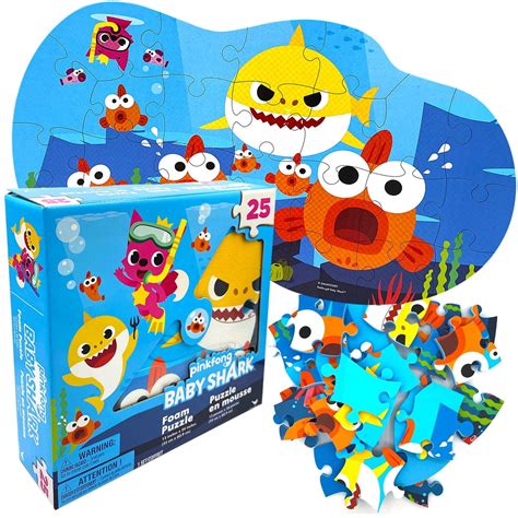 Baby Shark Soft and Large Floor Foam Puzzle Play for Kids, 25 Pieces | Walmart Canada