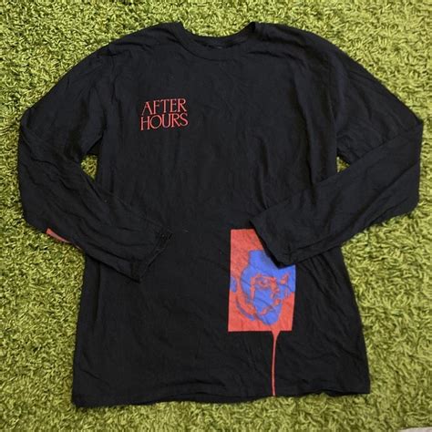 The Weeknd After Hours Merch Black long sleeve t... - Depop