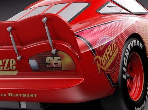 lightning mcqueen zigzag race car 3d model | Coches deportivos de lujo ...