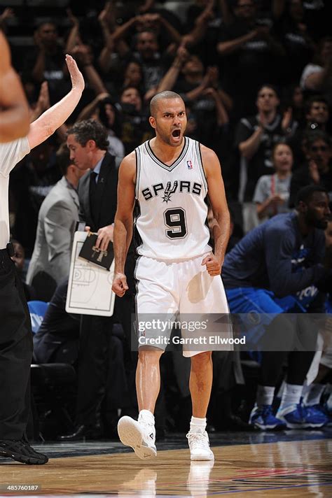 Tony Parker of the San Antonio Spurs celebrates during a game against... News Photo - Getty Images