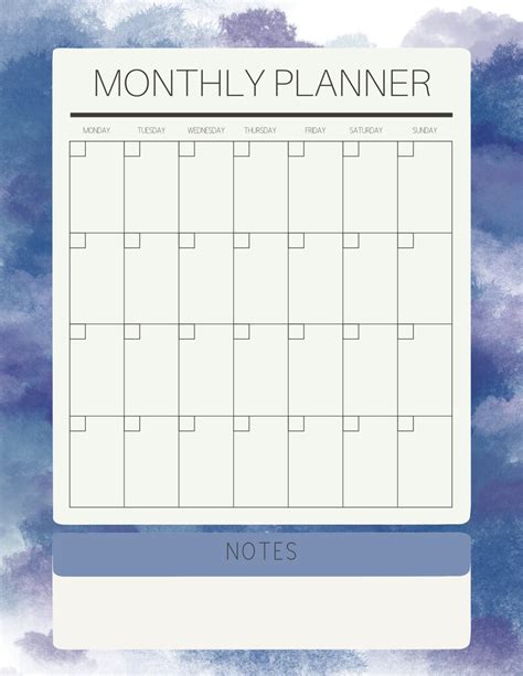 Day Week Month Planner Printable Planner Digital | Etsy