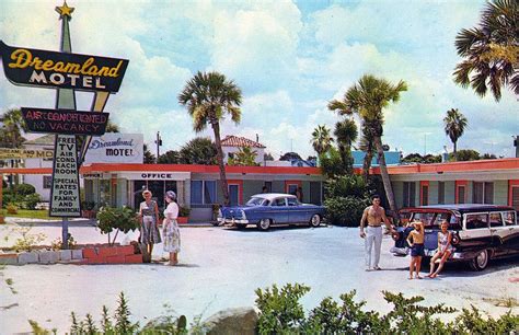 Dreamland Motel Daytona Beach FL | Vintage florida, Daytona beach florida, Postcard