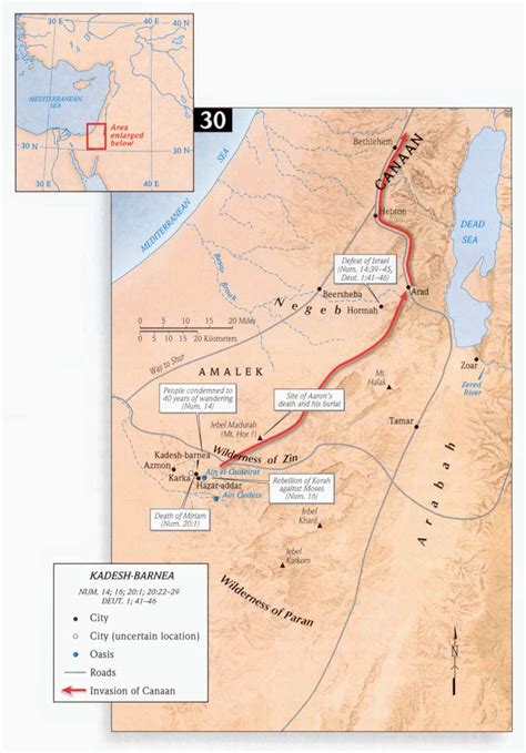 Lições biblicas Assembleia de Deus lições CPAD BETEL: Bible maps Kadesh ...