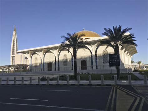 Exterior Architecture View of Madinah Airport Mosque Outside the Prince ...