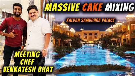 MEETING Chef VENKATESH BHAT at KALDAN SAMUDRA Biggest Christmas Cake Mixing Ceremony - 1000COOKER