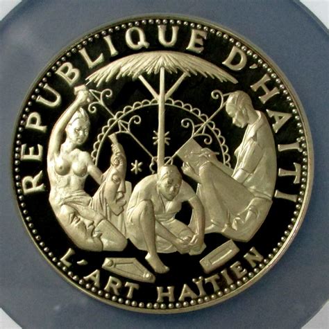 1969 GOLD HAITI 500 GOURDES NGC PROOF 67 ULTRA CAMEO ONLY 435 MINTED ...