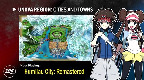 Unova Region: Cities & Towns: Remastered Pokémon Black 2 & White 2 - YouTube