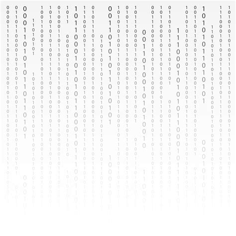 Black and White. Algorithm Binary Code with digits on background ...