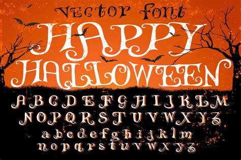 Happy Halloween - vector font By Vintage Font Lab | TheHungryJPEG