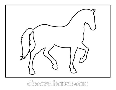 horse outline | Moldes de caballos, Decoraciones de caballos, Silueta ...